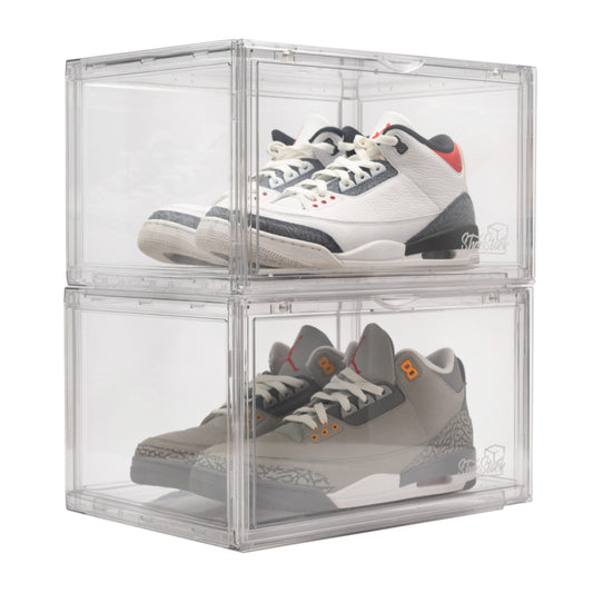 Shoe Storage Boxes | Acrylic 360° Side View Shoe Crates