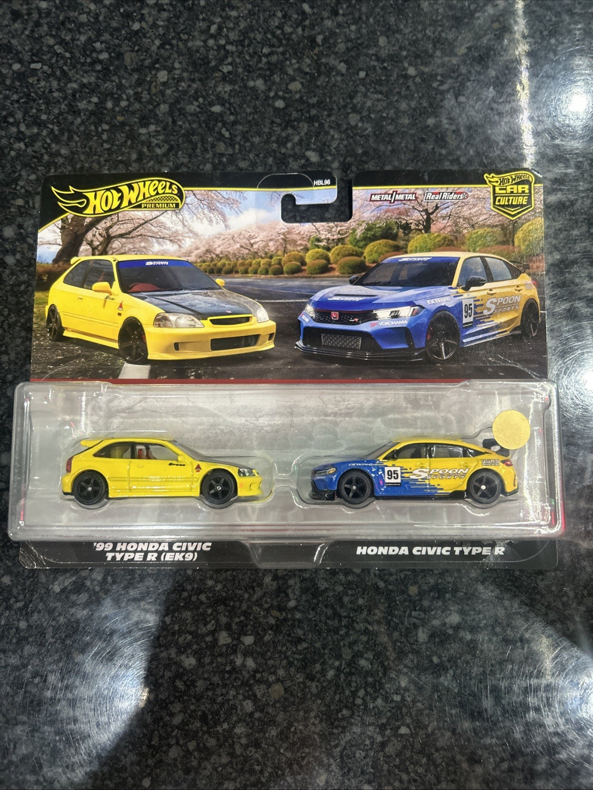 Hot Wheels Honda Civic Ek9 Type R & Honda Civic Type R 2 Pack SPOON BAD CARDS