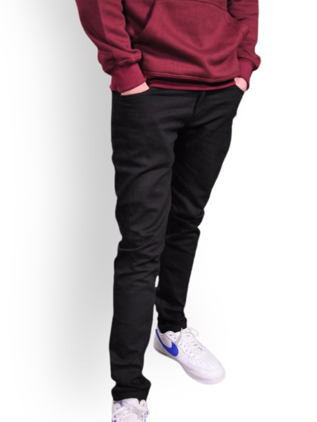 Contrast Clothing Worthing black jeans nike sneakers streetwear