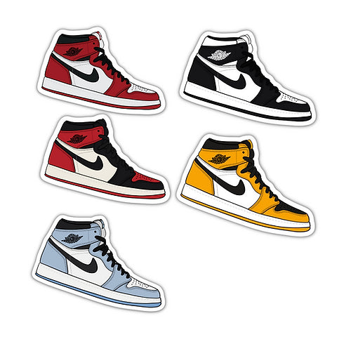 Spply Sticks - Jordan 1 Mixed Sticker Pack