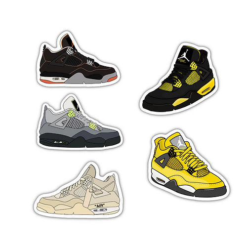 Spply Sticks - Jordan 4 Mixed Sticker Pack