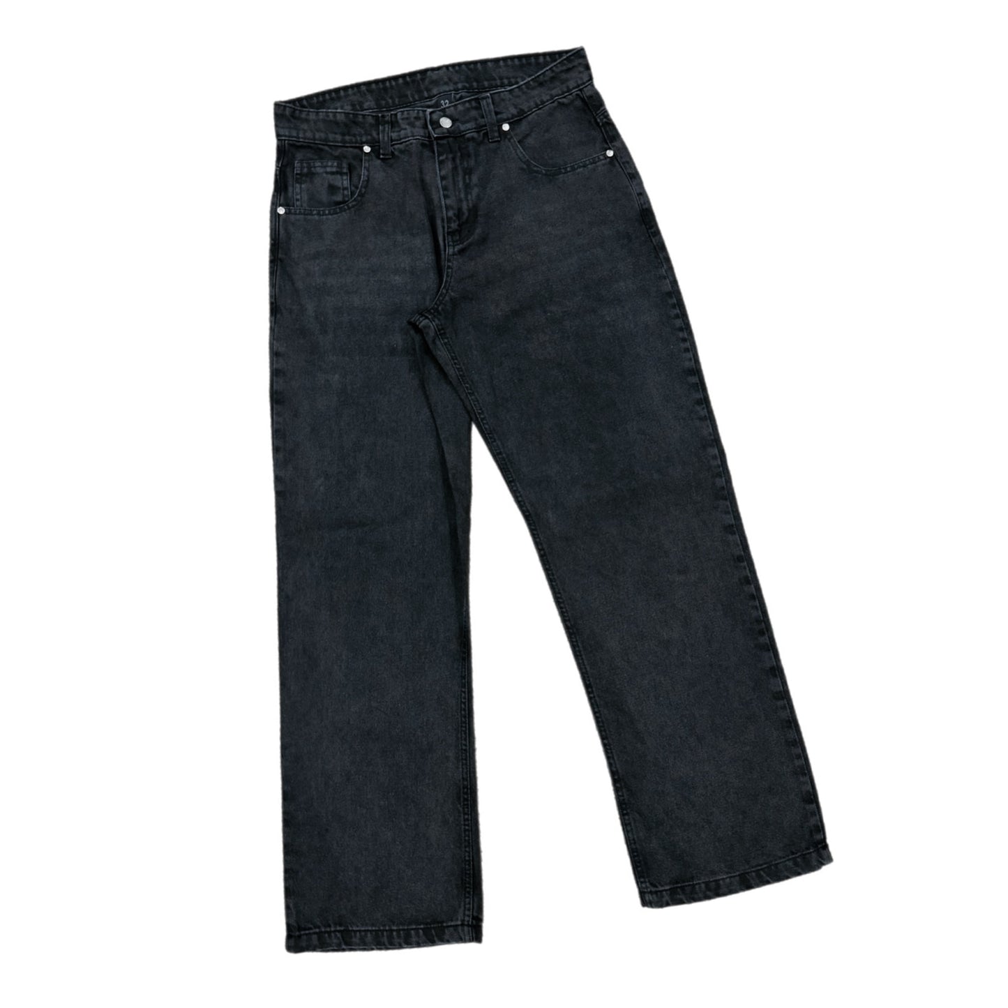 Straight Regular Fit Jeans - Black