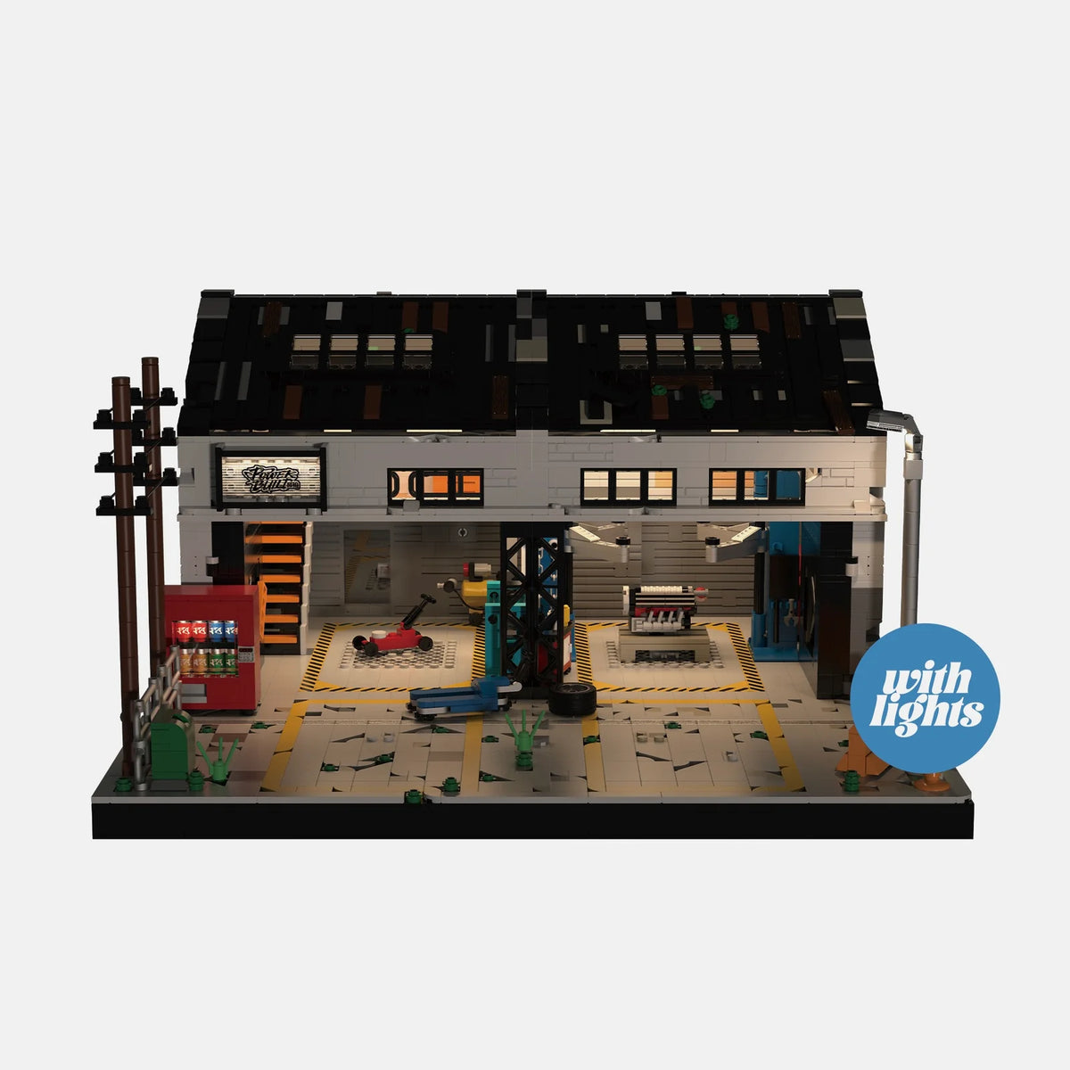 Auto Repair Shop | Lego Compatible | Car Culture Building Kit