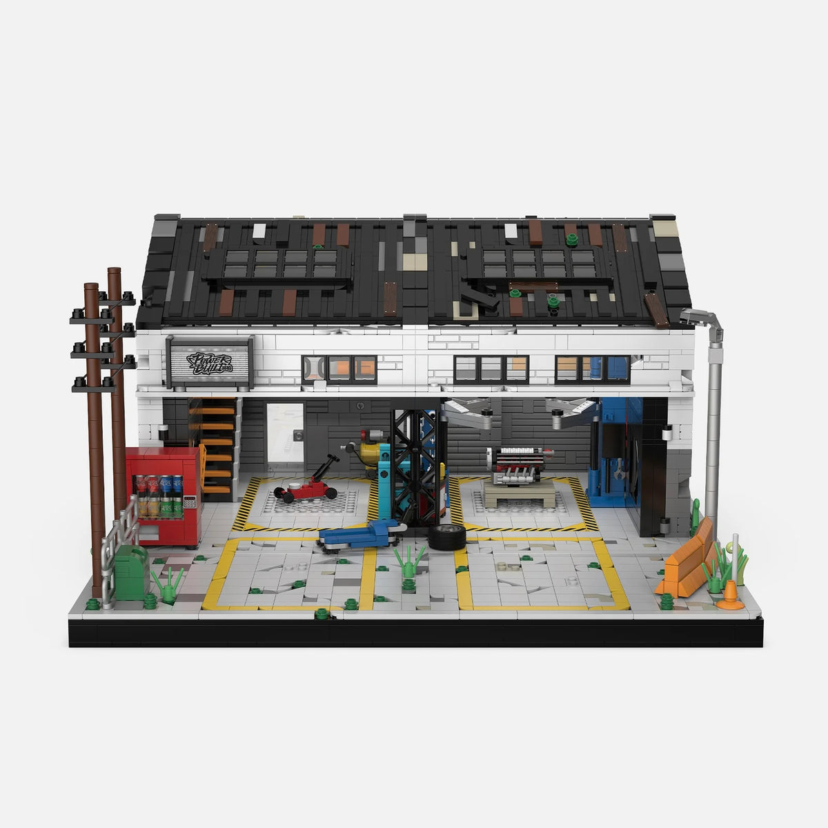 Auto Repair Shop | Lego Compatible | Car Culture Building Kit