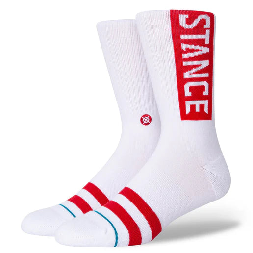 STANCE -OG CREW SOCK (RED)