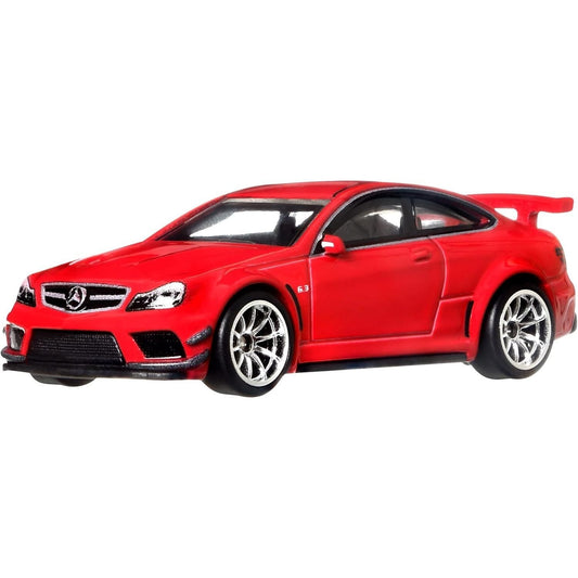 Hot Wheels Premium Car Culture Germany Design '12 Mercedes-Benz C63 AMG Coupe Black Series Car Set Number 4/5