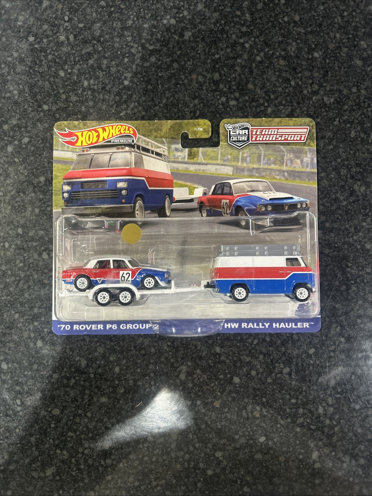 Hot Wheels Team Transport 70 Rover P6 HW Rally Hauler #55 - Premium Real Riders