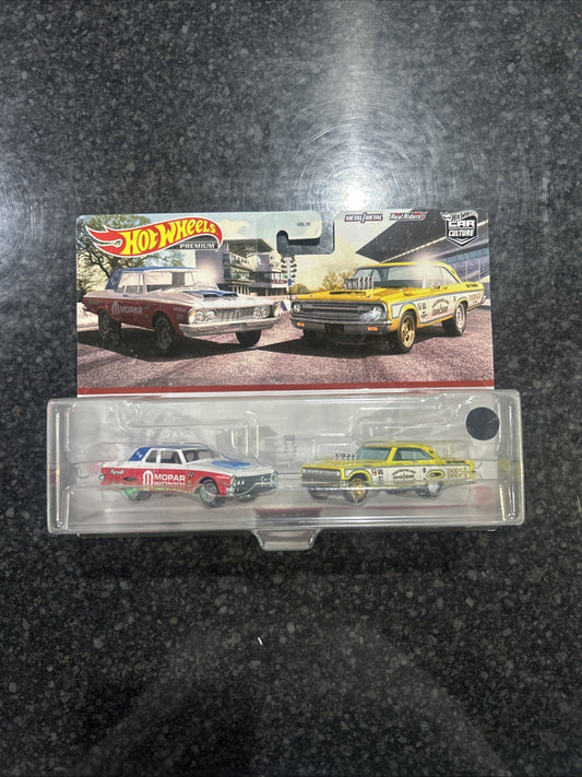 HOT WHEELS  '63 PLYMOUTH BELVEDERE 426 WEDGE - 65 DODGE CORONET  PREMIUM 2 PACK*