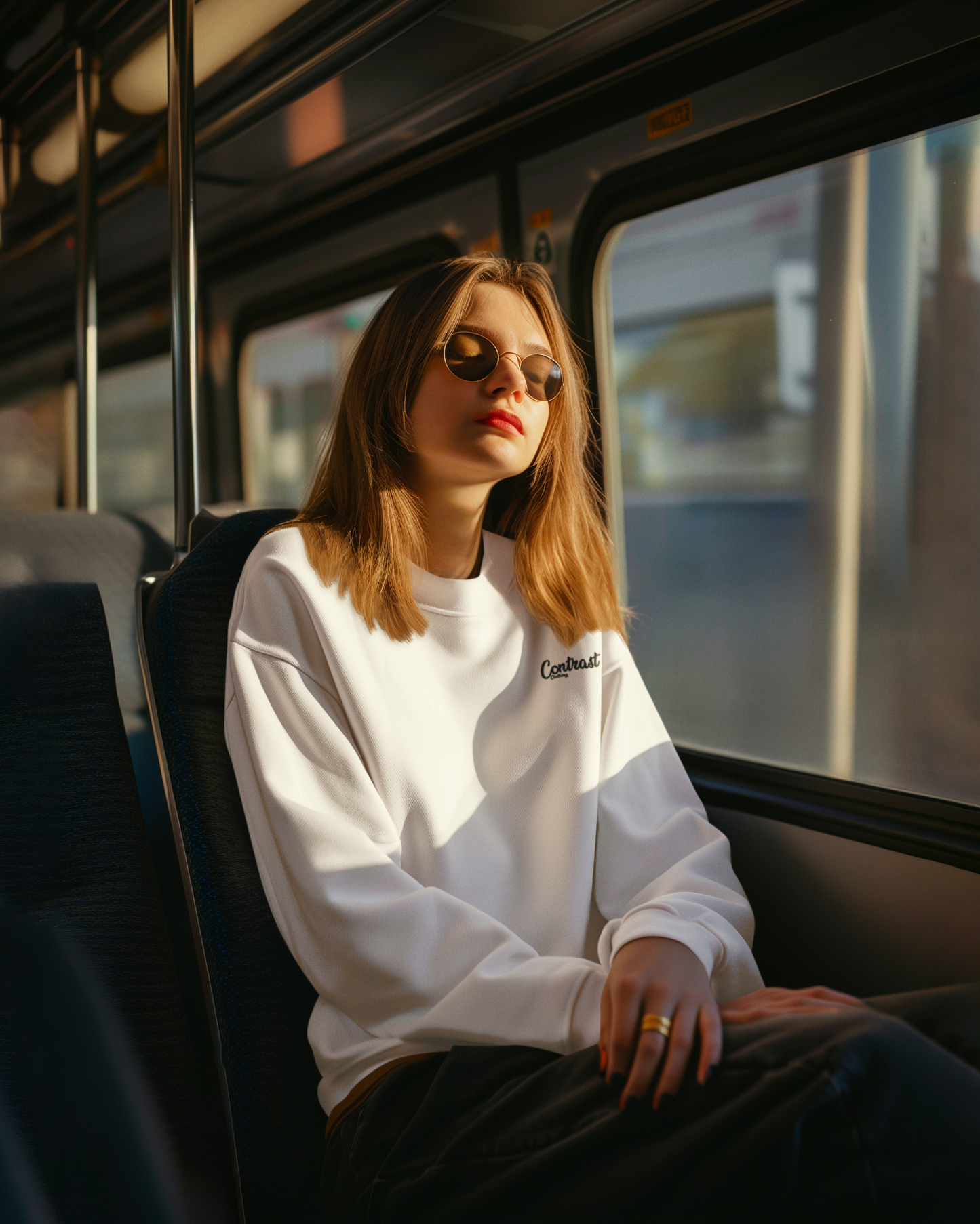 Relaxed Fit Sweatshirt - White