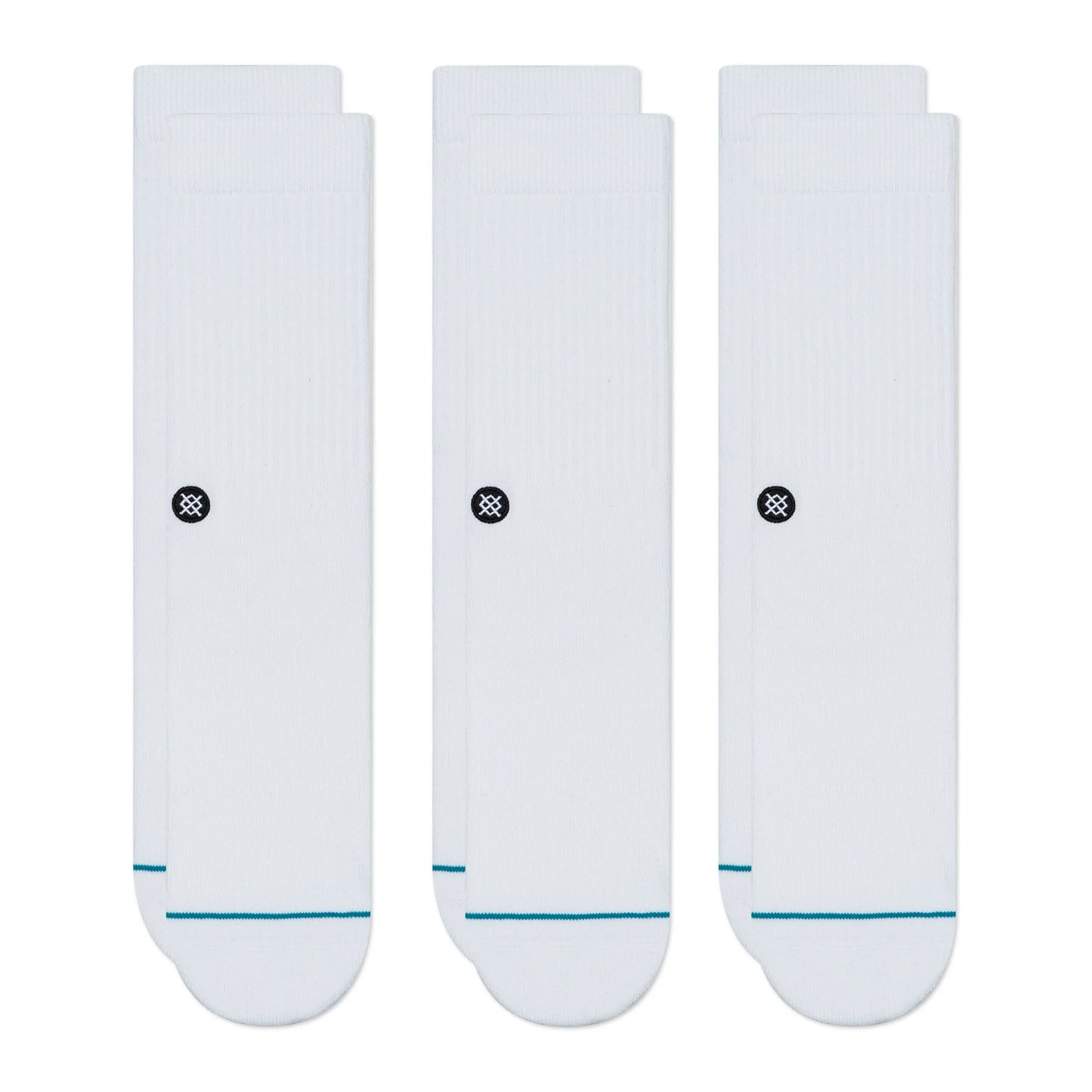 STANCE - ICON CREW SOCK 3 PACK (WHITE)