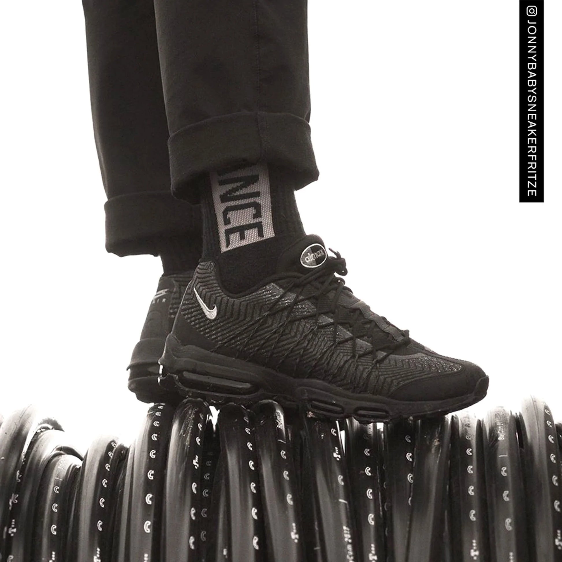 Contrast Clothing Worthing Nike sneakers stance of socks black