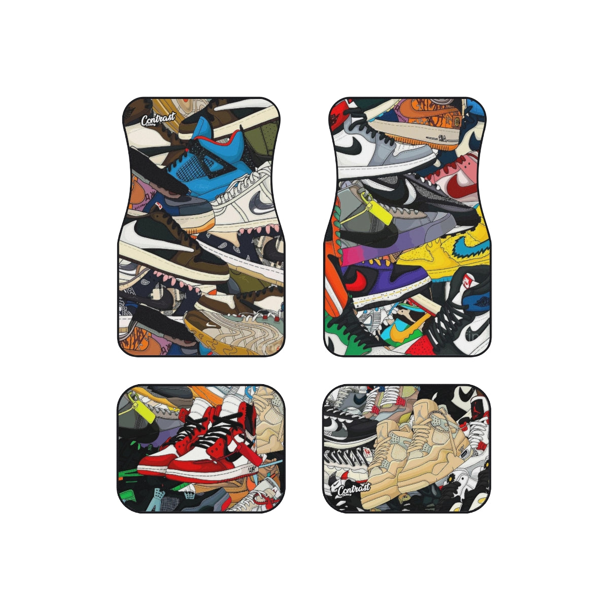 Contrast Clothing Worthing Nike sneaker car mats SNKR Head